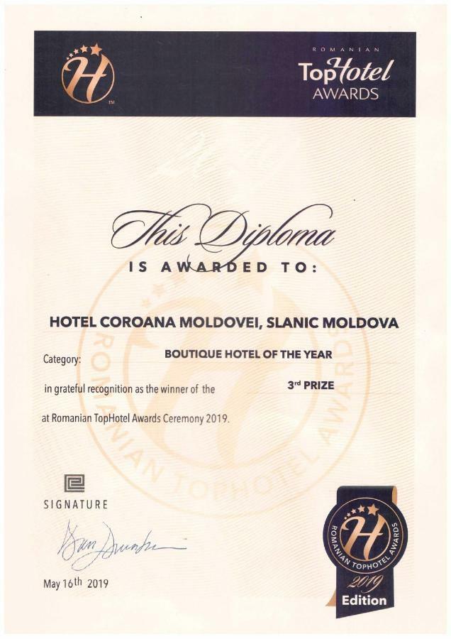 Hotel Coroana Moldovei Slănic Moldova Exterior foto